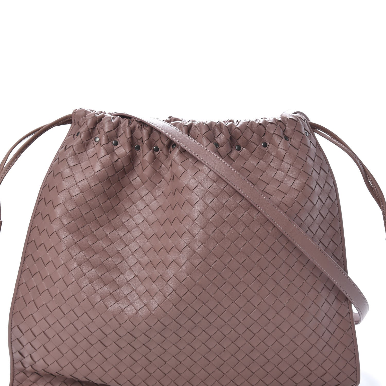 Bottega Veneta Nappa Intrecciato Medium Drawstring Tassel Tote Violet 7 of 9