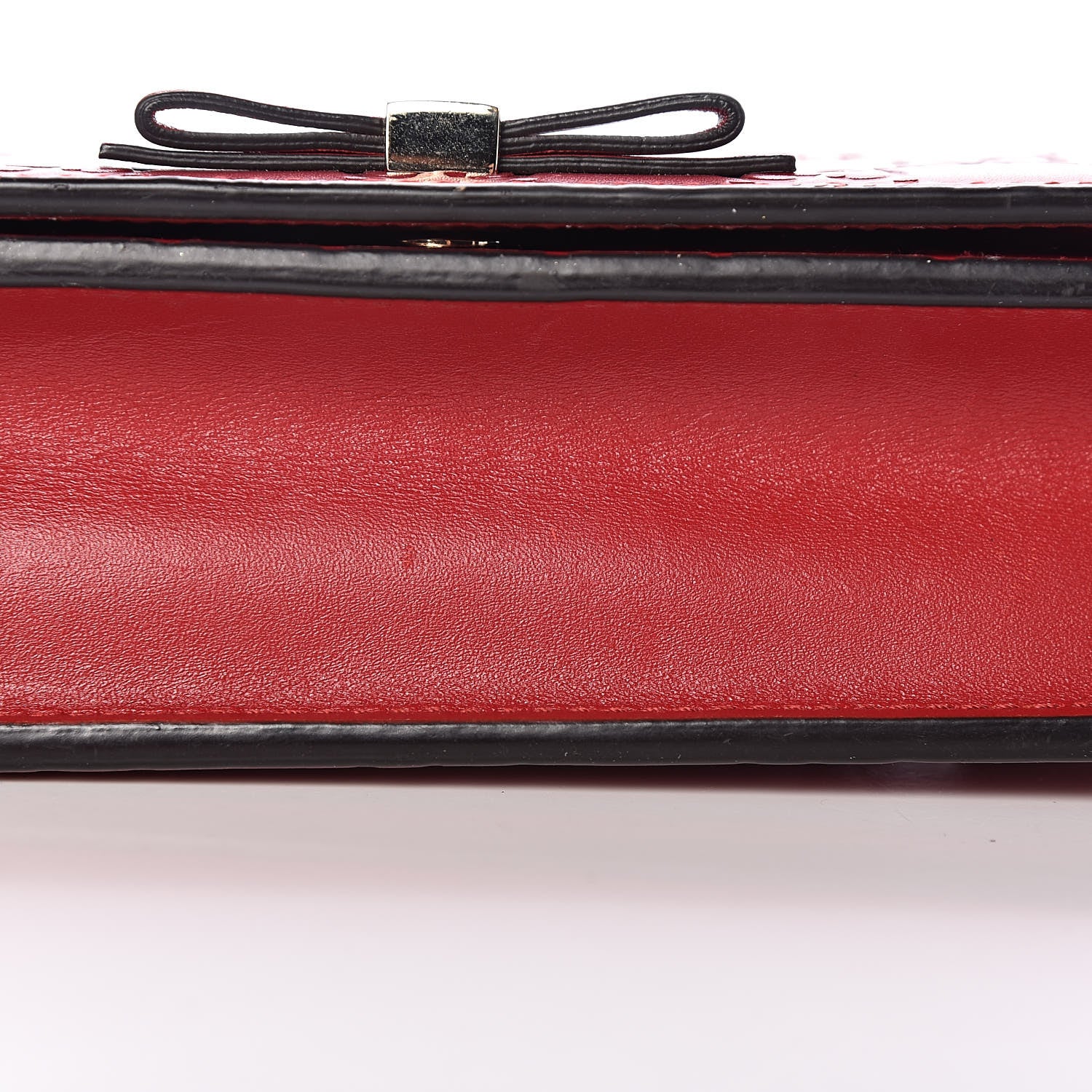 Gucci Guccissima Signature Bowy Chain Wallet Hibiscus Red 17 of 18