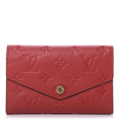 Louis Vuitton Empreinte Compact Curieuse Wallet Cherry 1 of 8