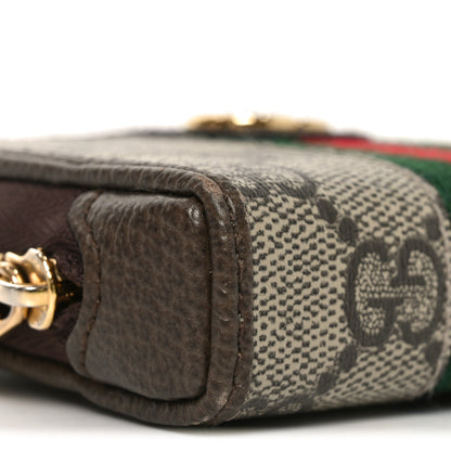 Gucci GG Supreme Monogram Web Ophidia Playing Card Case Beige New Acero 8 of 9
