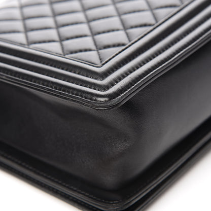 Chanel Lambskin Quilted New Medium Boy Flap Black 13 of 16