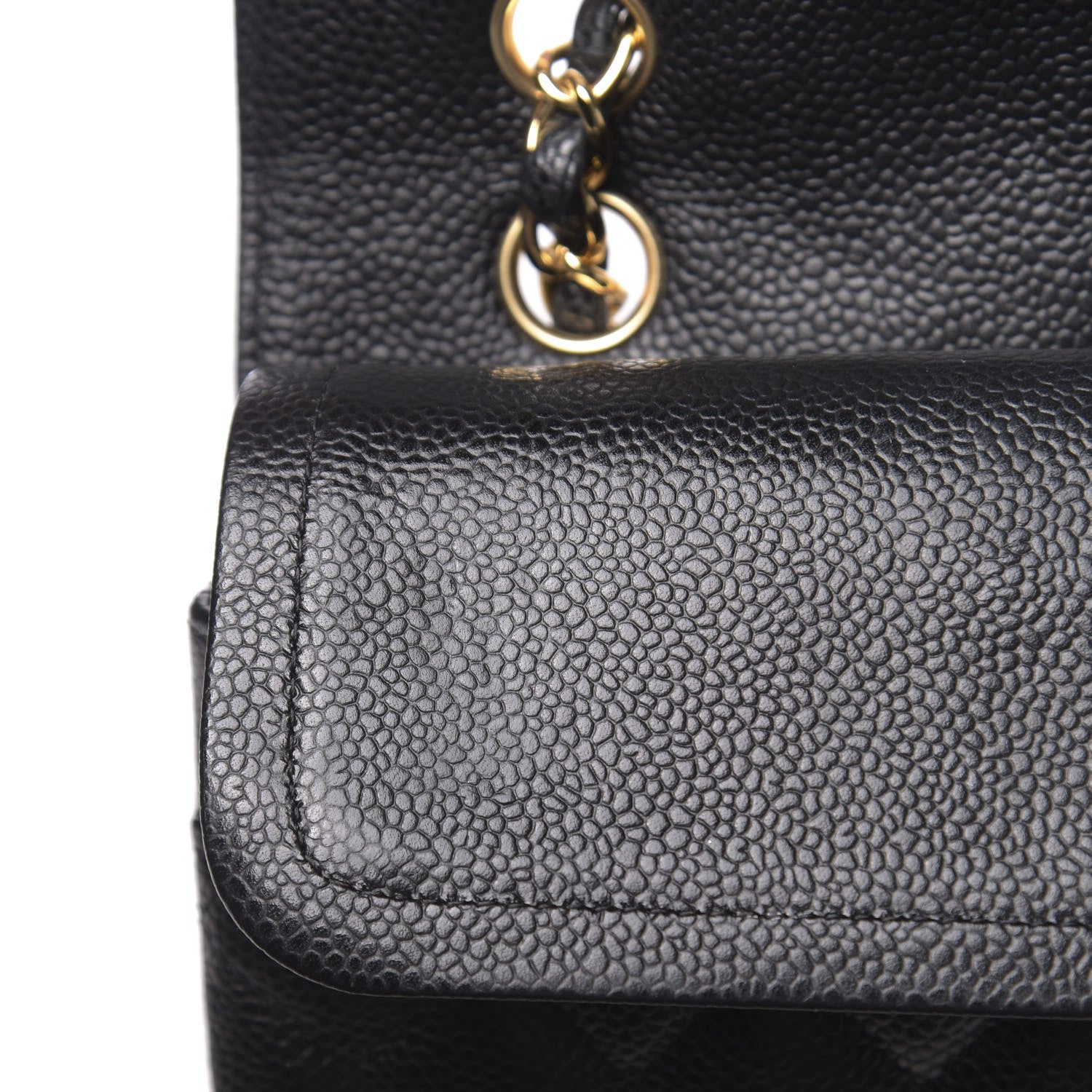 Chanel Caviar Quilted Medium Double Flap Black 16 of 21