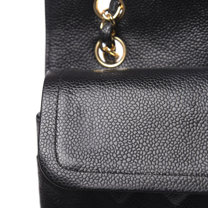 Chanel Caviar Quilted Medium Double Flap Black 16 of 21