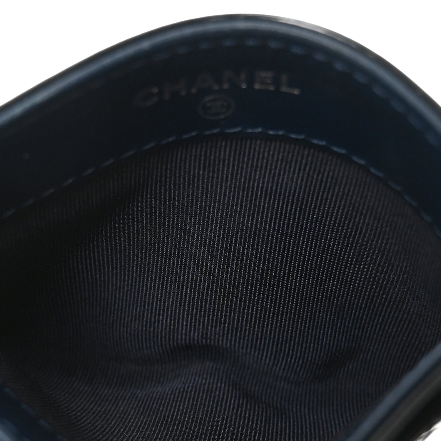 Chanel Patent Calfskin Quilted Card Holder Navy Blue 5 of 8