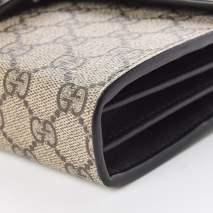 Gucci GG Supreme Monogram Mini Dionysus Chain Wallet Beige Black 6 of 11