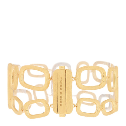 Marco Bicego 18K Yellow White Gold Diamond Mosaic Bracelet 2 of 3