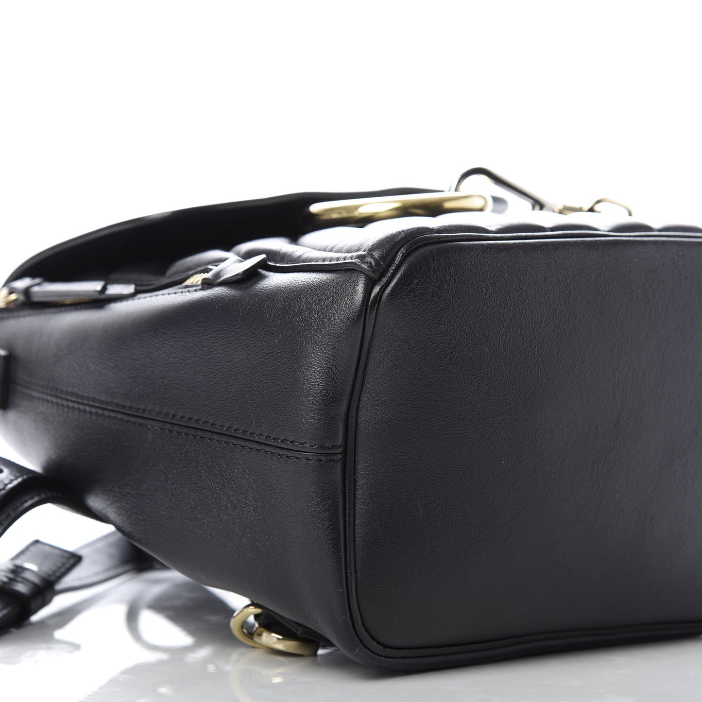 Calfskin Quilted Medium Faye Backpack Full Blue