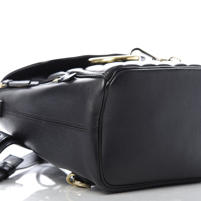 Chloe Calfskin Quilted Medium Faye Backpack Full Blue 5 of 7