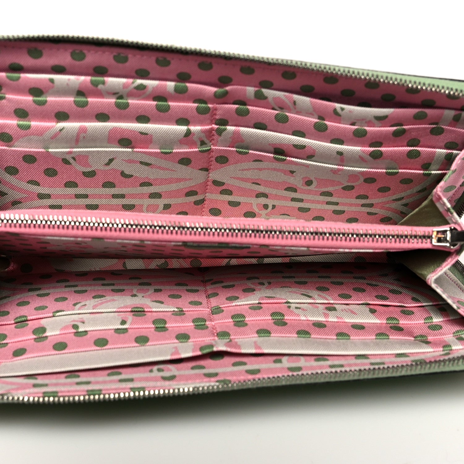 Hermes Epsom Silk'In Wallet Vert Criquet 5 of 8