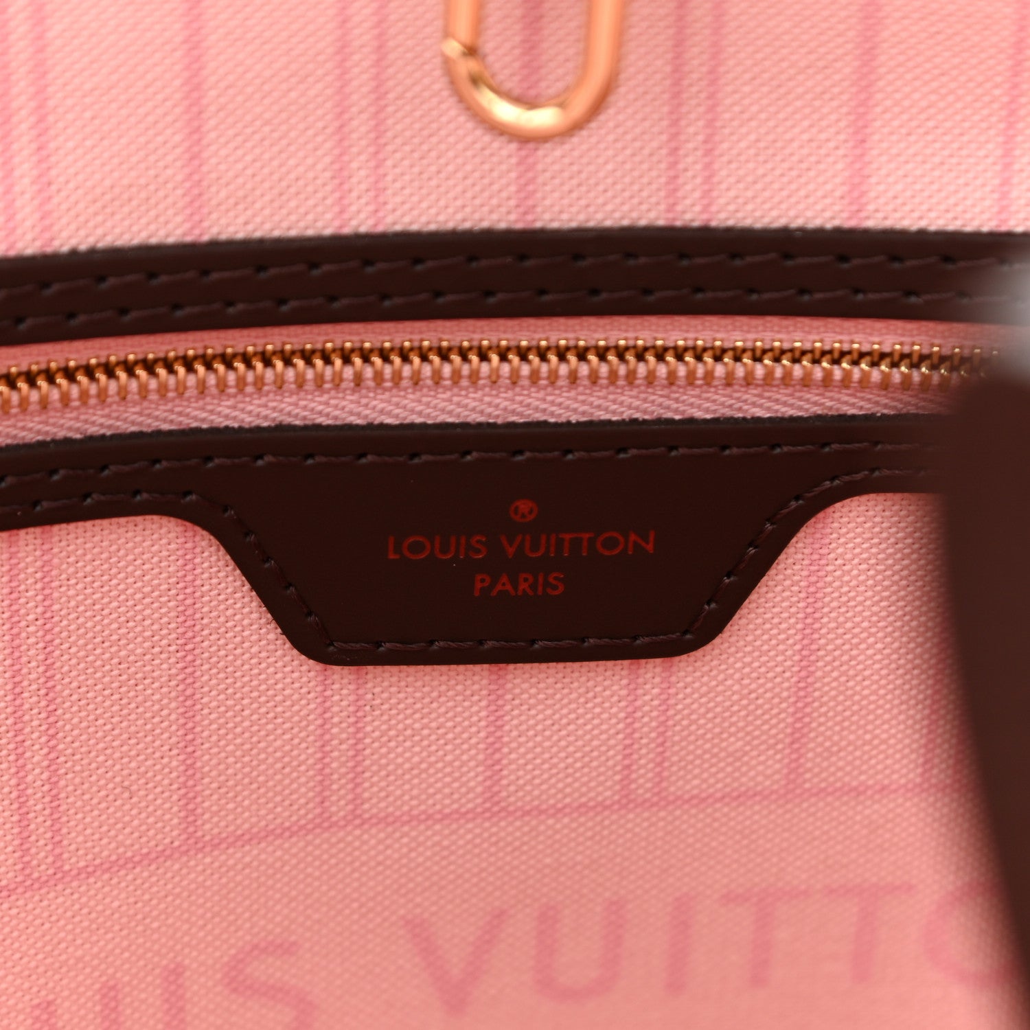 Louis Vuitton Damier Ebene Neo Neverfull MM Rose Ballerine 6 of 10