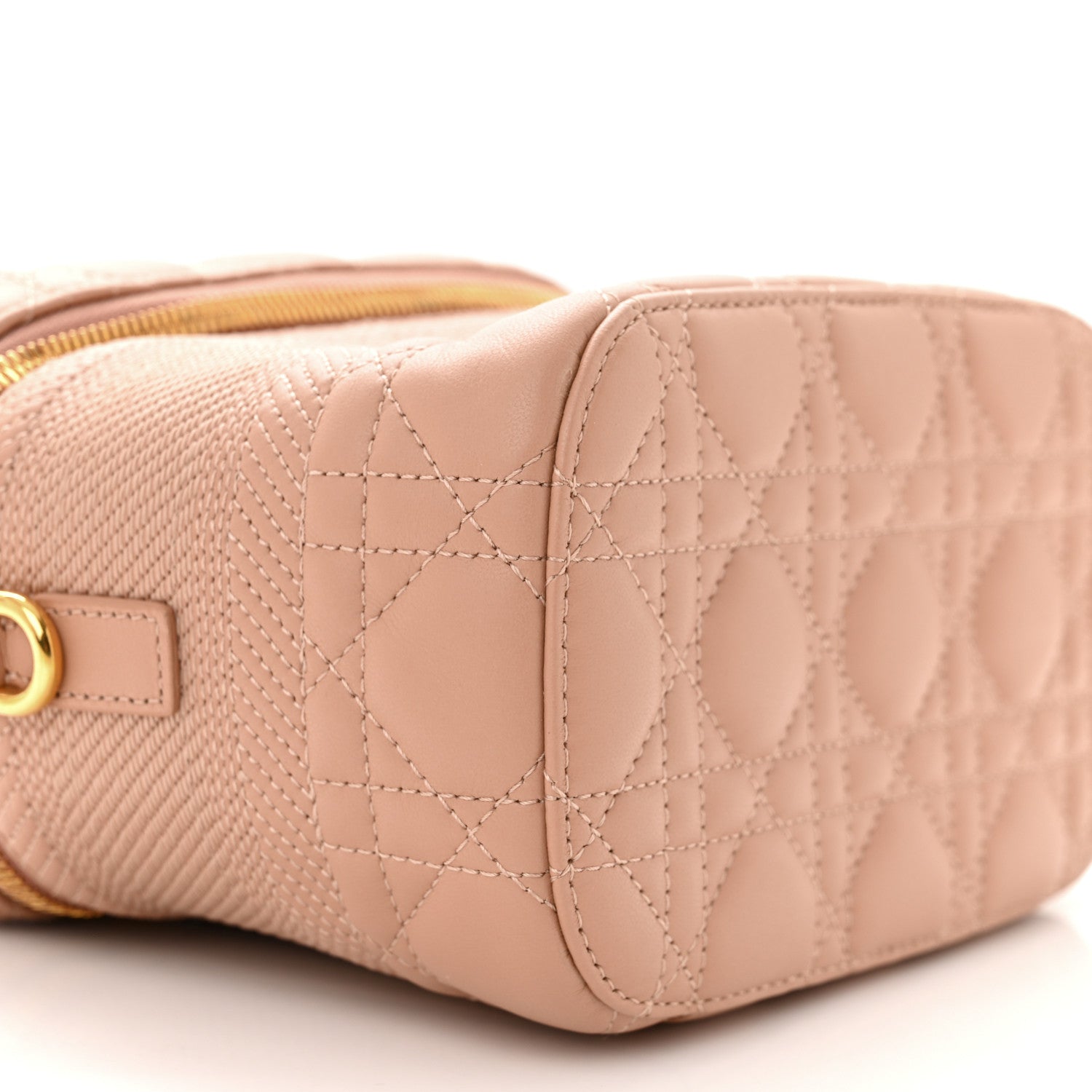 Christian Dior Lambskin Cannage Small Diortravel Vanity Case Rose Des Vents 9 of 11