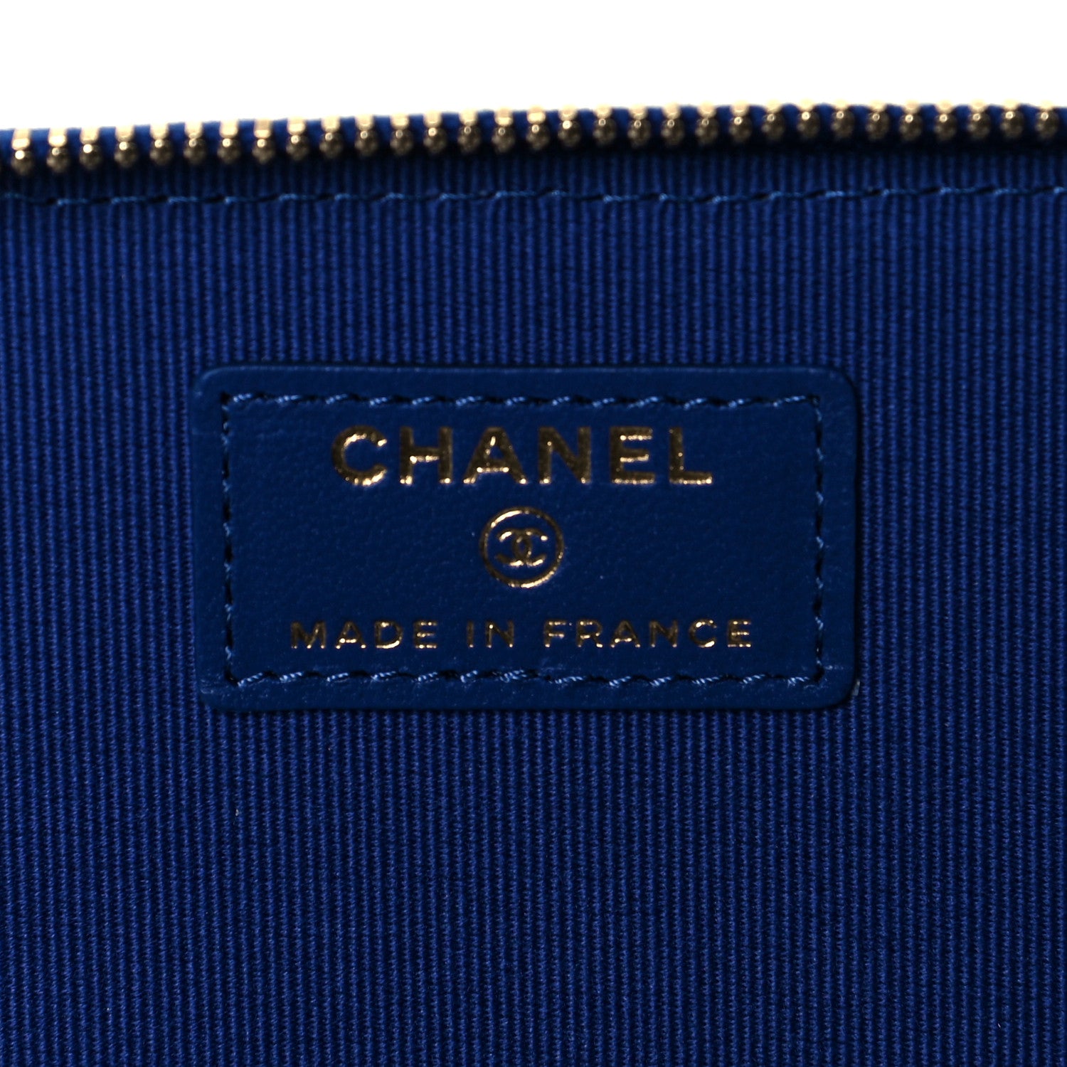 Chanel Lambskin Quilted Small Top Handle Vanity Case With Chain Blue 6 of 9