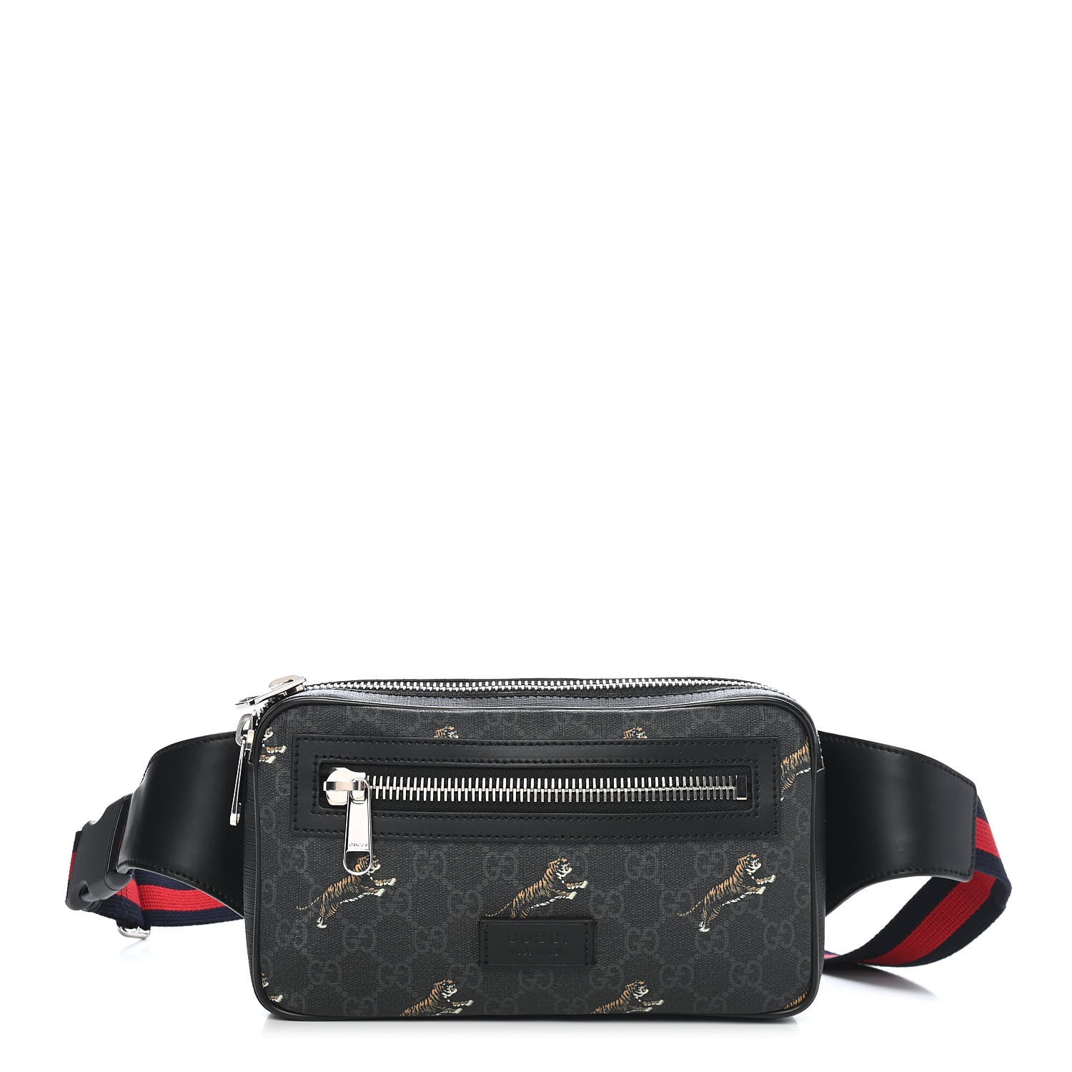 Gucci Soft GG Supreme Monogram Tigers Belt Bag Black Multicolor 1 of 9