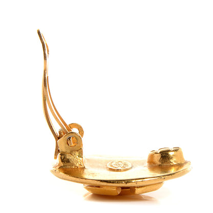 Chanel CC Clip On Earrings Gold 3 of 4