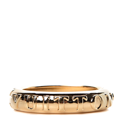 Louis Vuitton Brass Family Bangle Bracelet Gold 1 of 7