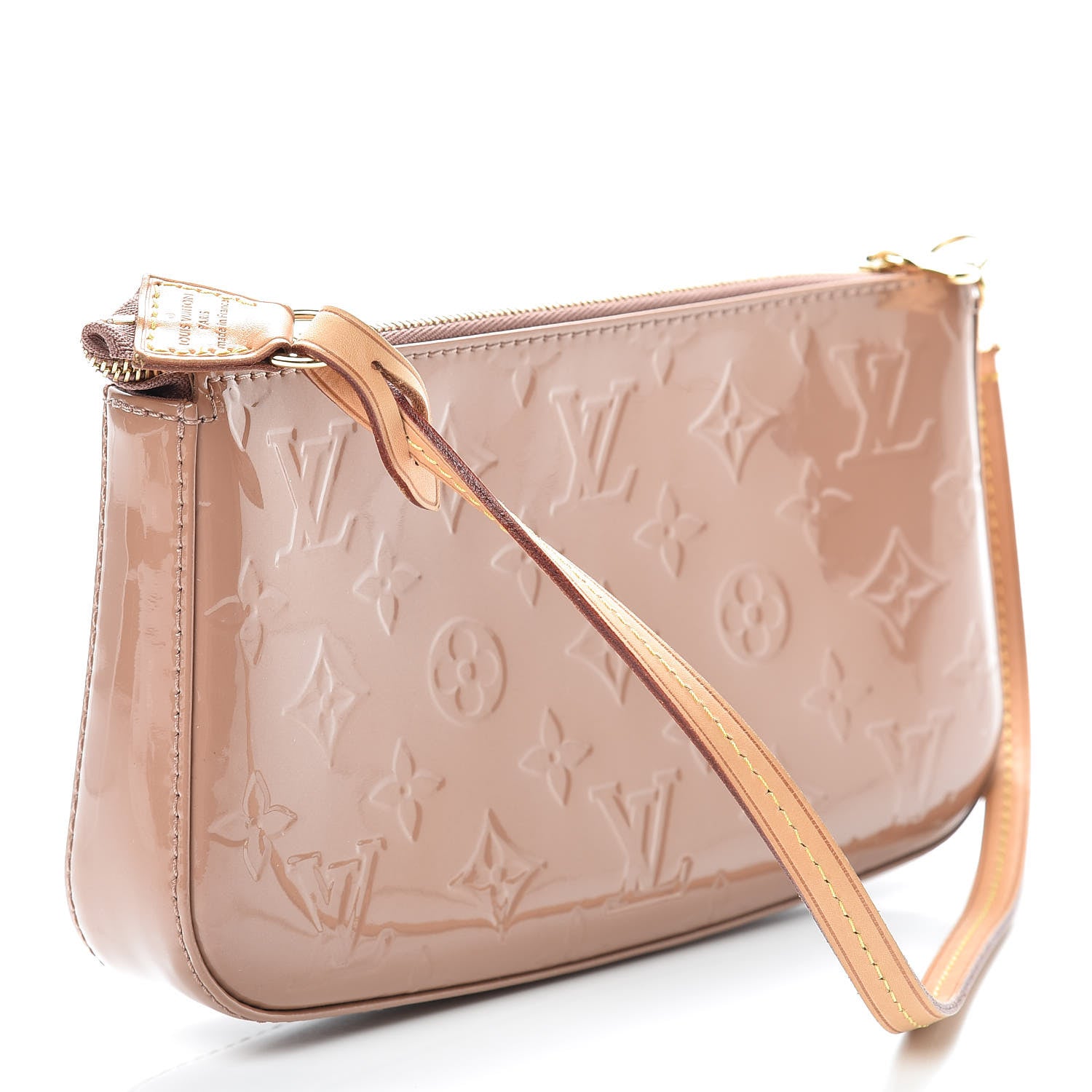 Louis Vuitton Vernis Pochette Accessories NM Rose Velours 3 of 10