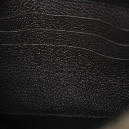 Gucci GG Supreme Monogram Textured Dollar Calfskin Mini Ophidia Buckle Shoulder Bag Beige Ebony New Acero 6 of 10