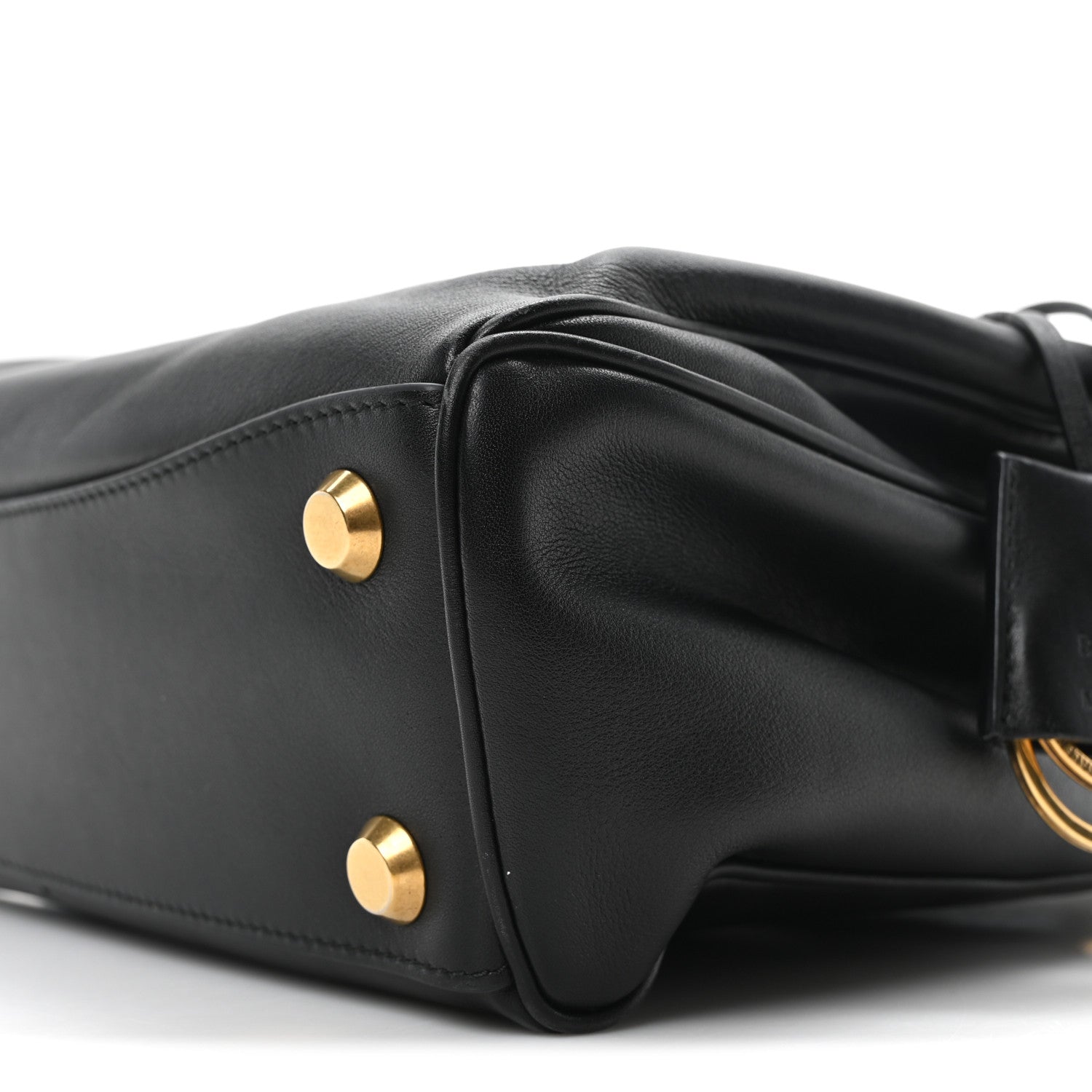 Balenciaga Natural Smooth Calfskin Small Rodeo Top Handle Handbag Black 9 of 9