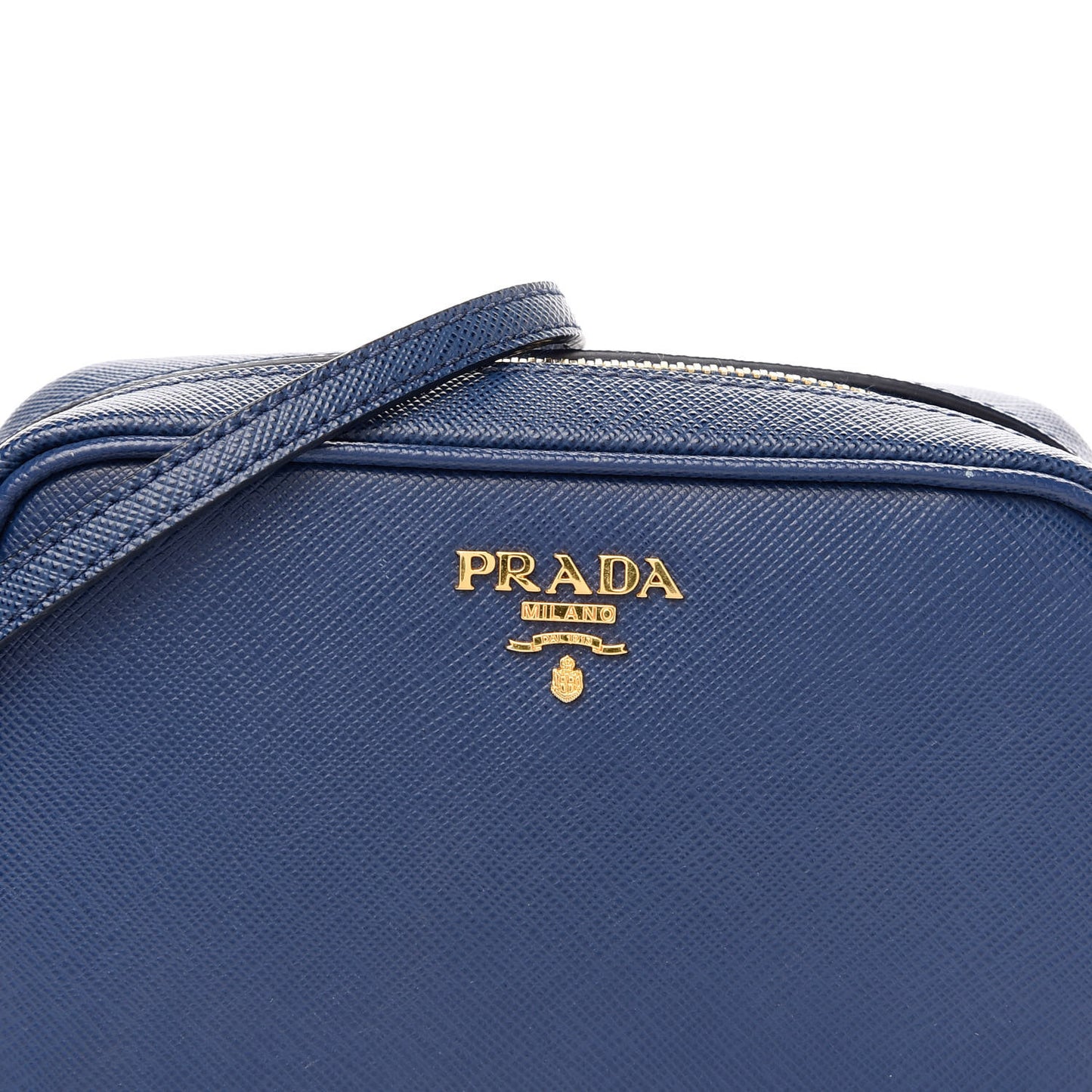 Saffiano Mini Camera Crossbody Bag Royal