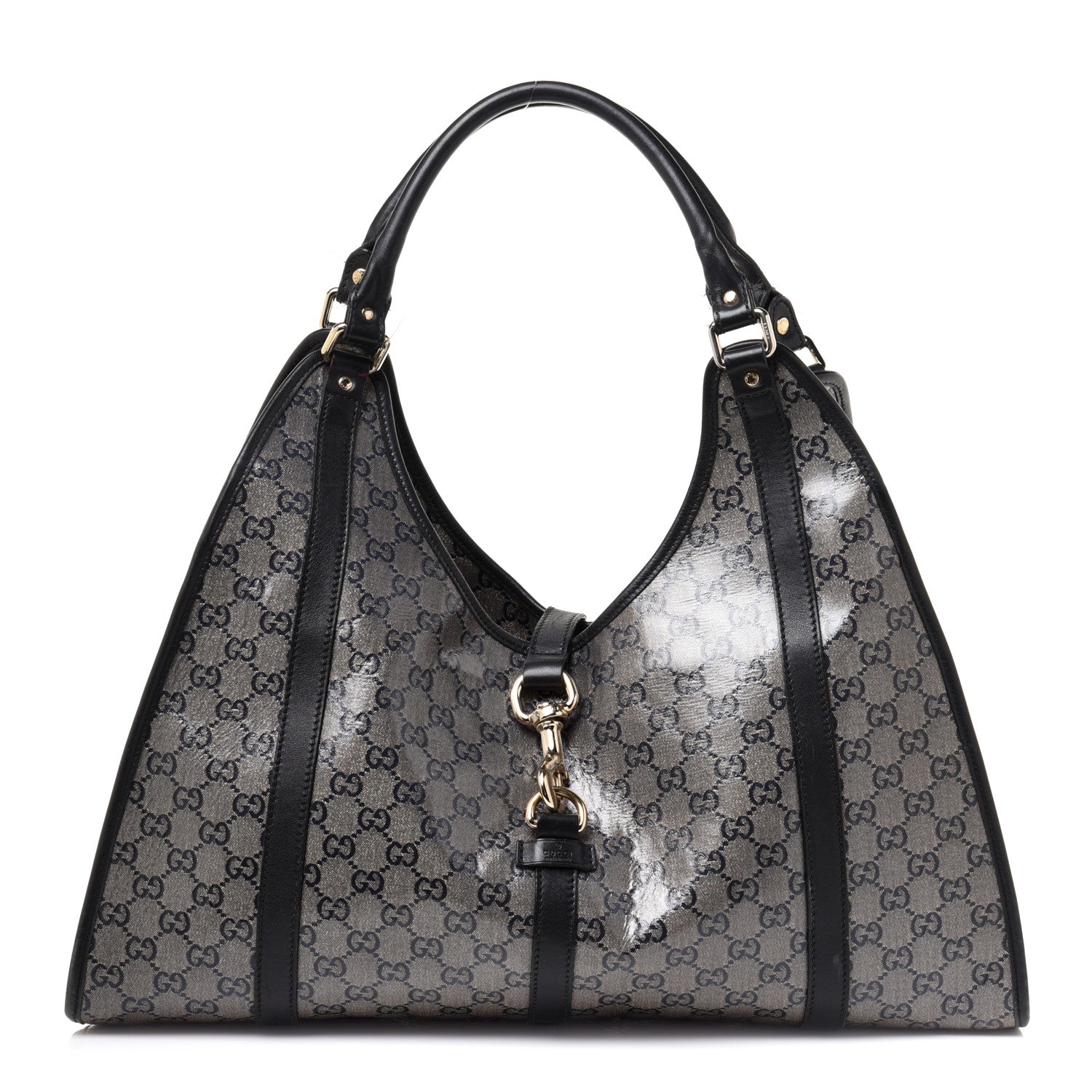 Gucci Crystal Monogram Large Joy Shoulder Bag Black 1 of 16
