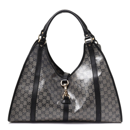 Gucci Crystal Monogram Large Joy Shoulder Bag Black 1 of 16