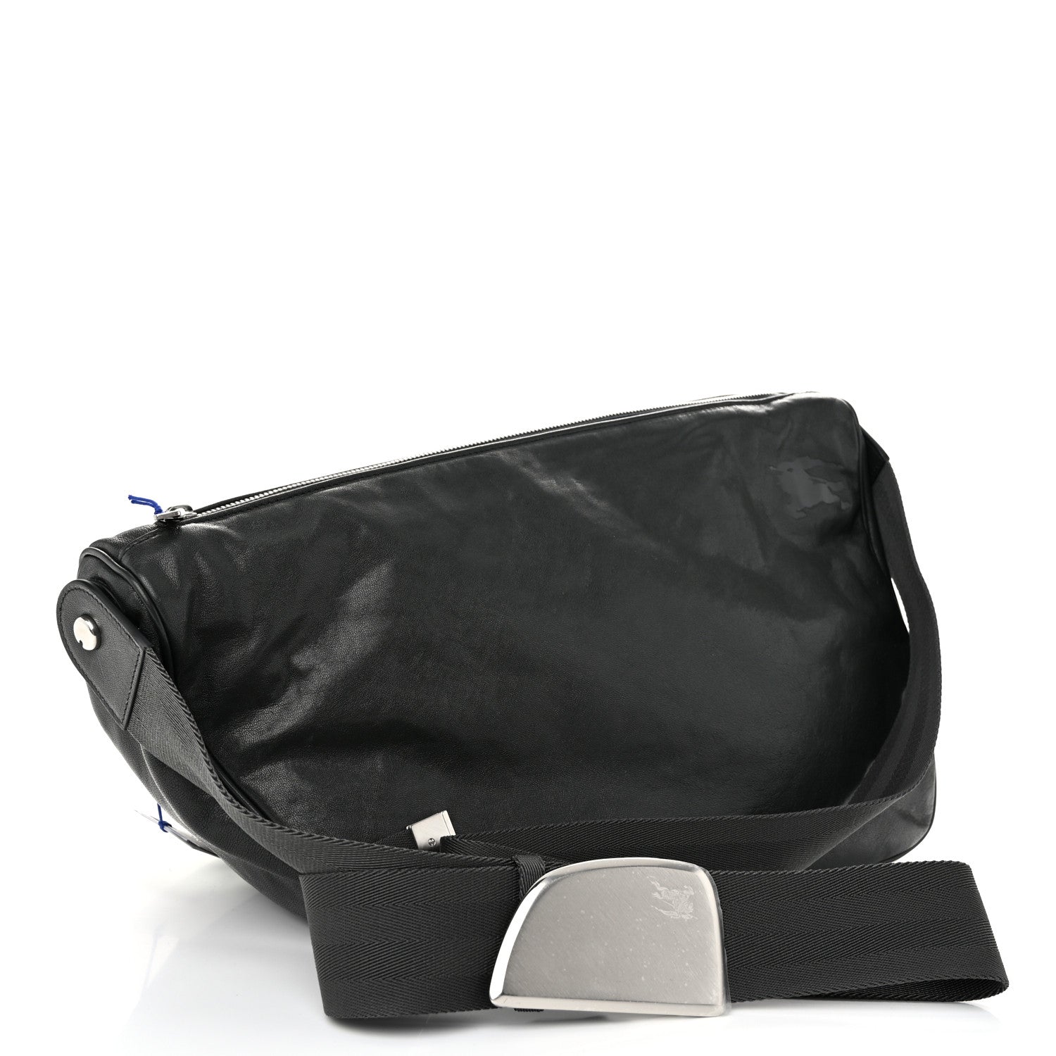 Burberry Lambskin Large Shield Messenger Bag Slate 3 of 10