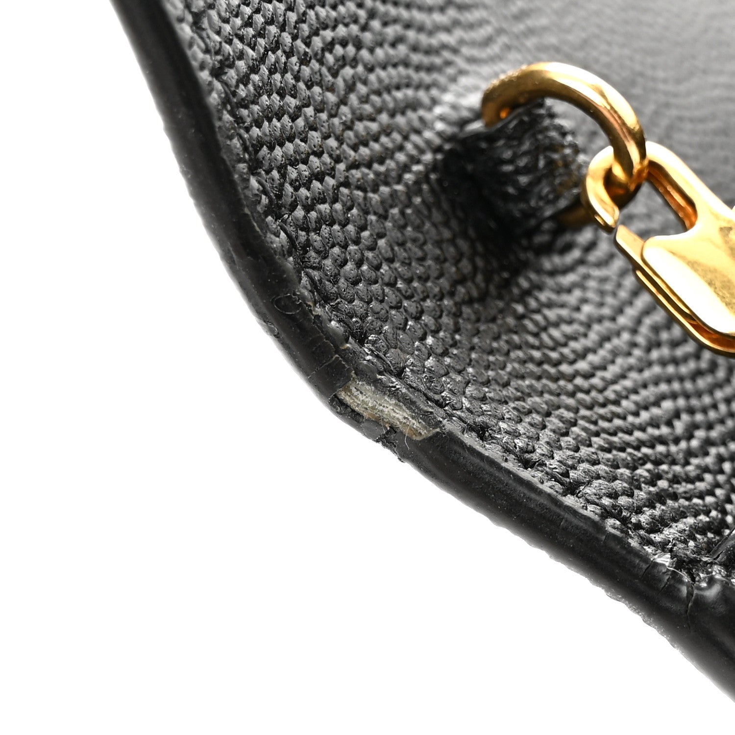 Saint Laurent Grain de Poudre Uptown Chain Wallet Black 11 of 12