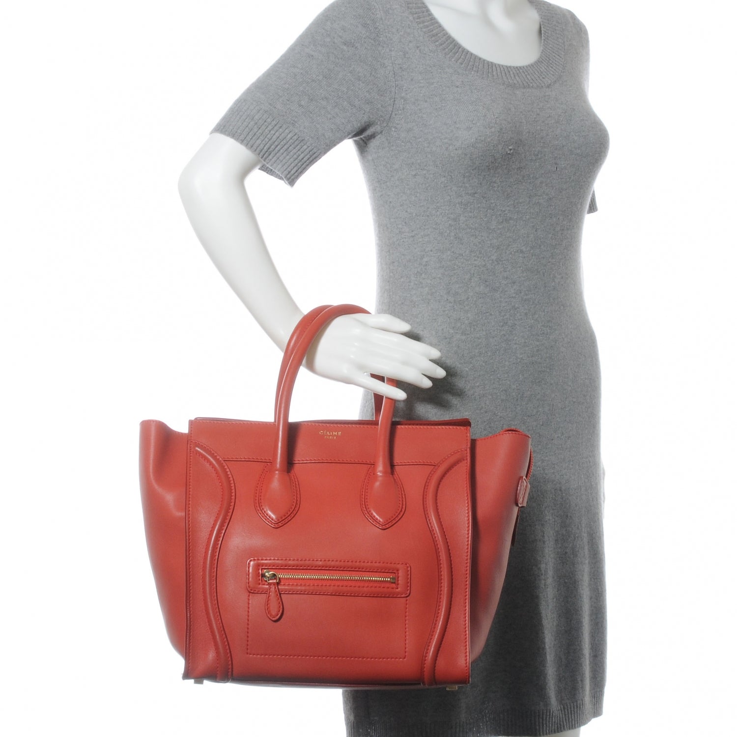 Celine Smooth Calfskin Mini Luggage Lipstick 2 of 10