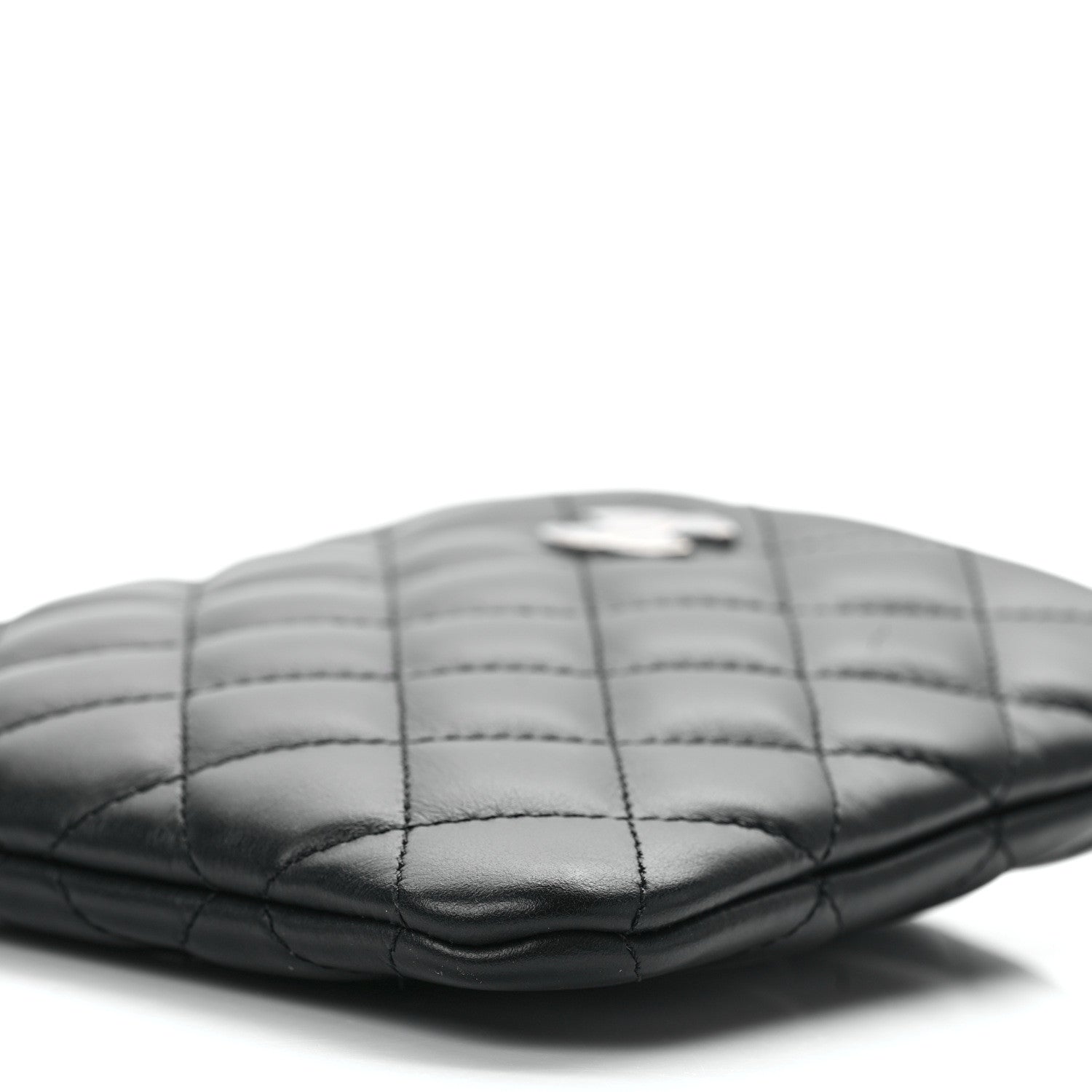 Chanel Lambskin Quilted Crossbody Bag Black 10 of 10