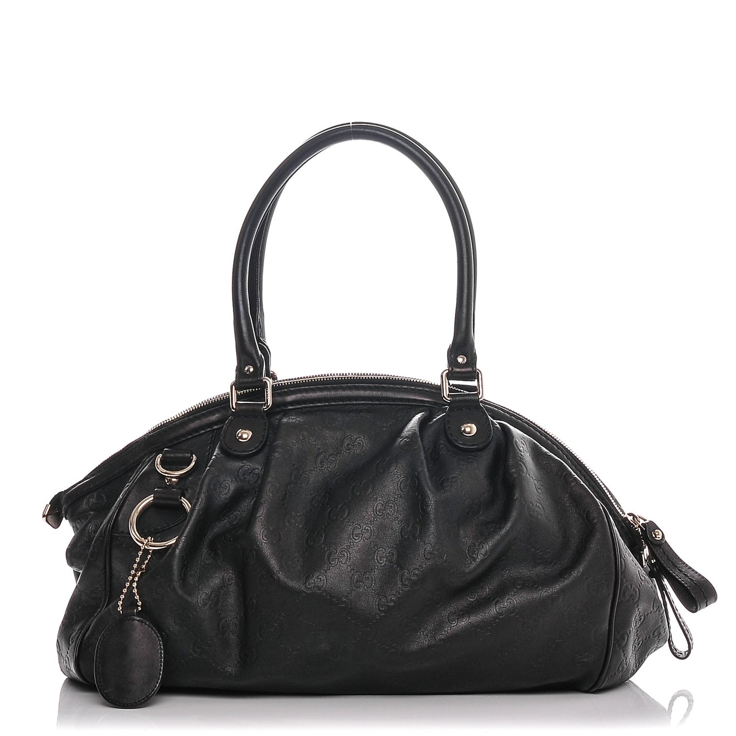 Guccissima Medium Sukey Boston Black