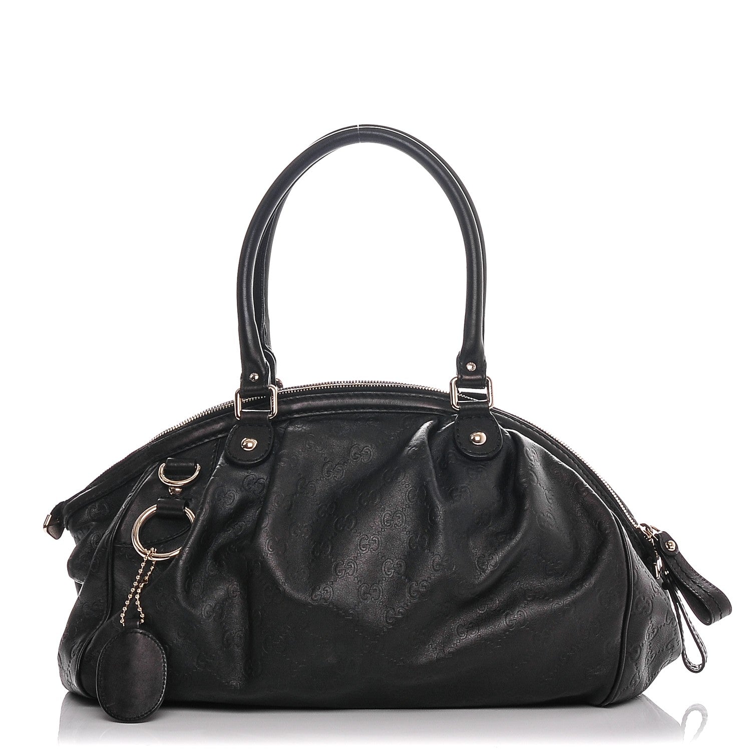 Gucci Guccissima Medium Sukey Boston Black 1 of 8