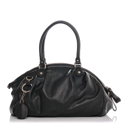 Gucci Guccissima Medium Sukey Boston Black 1 of 8