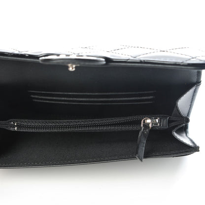 Chanel Patent Calfskin Quilted Small Flap Wallet Black 5 of 8