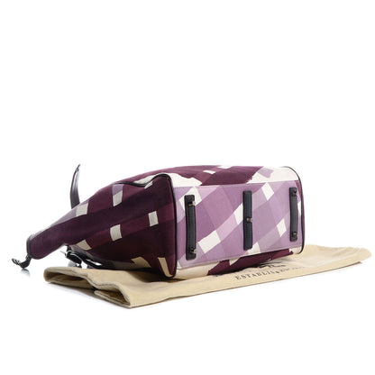 Burberry Canvas Check Print Tote 4 of 9