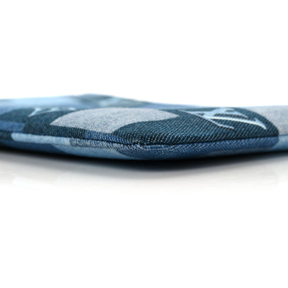 Louis Vuitton Denim Monogram Patchwork City Pouch Blue Rouge 9 of 10