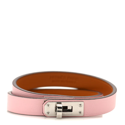 Hermes Swift Kelly Double Tour T2 Bracelet Rose Sakura 1 of 5