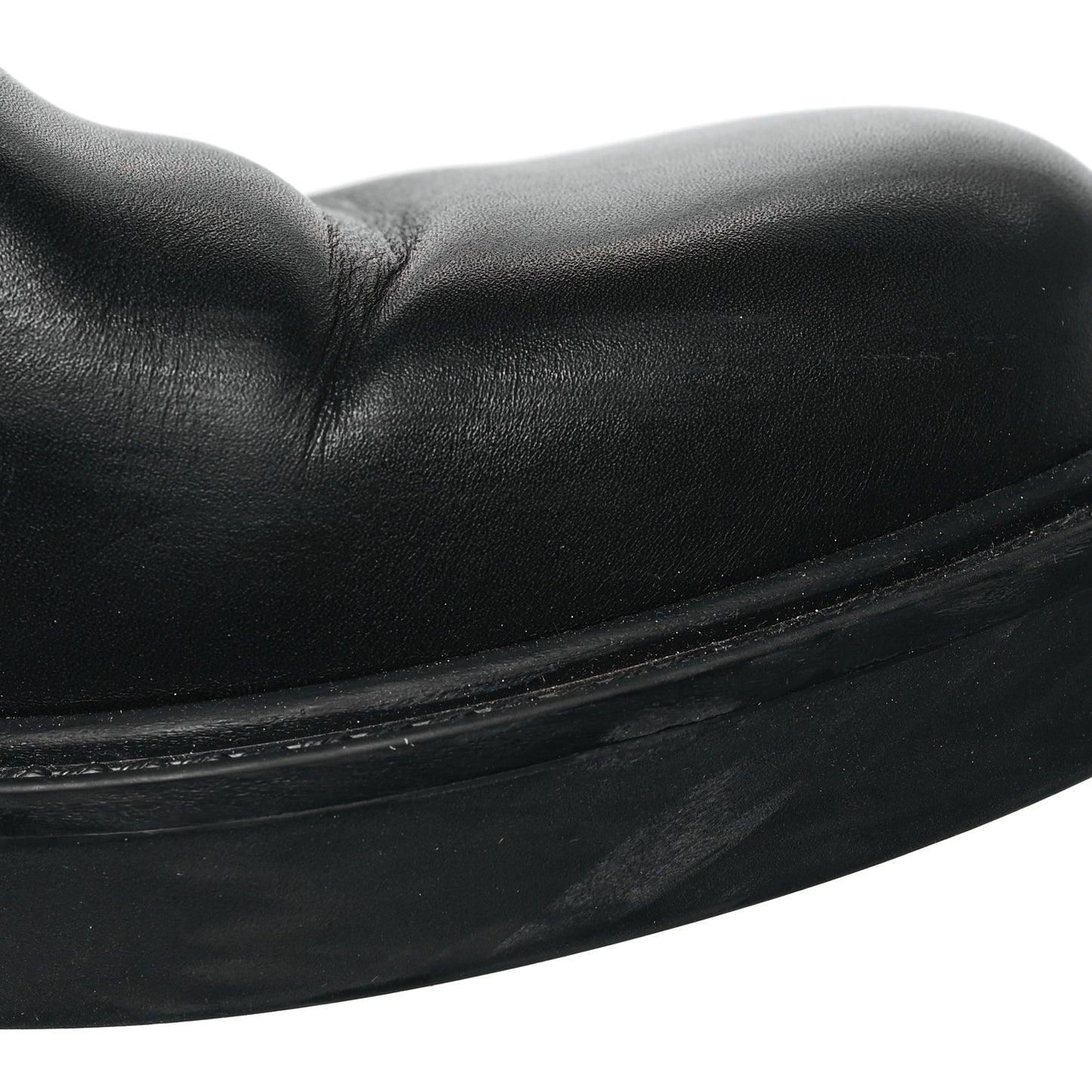 Flores Calfskin Nappa Matelasse GG 40mm Ankle Boots 36.5 Black