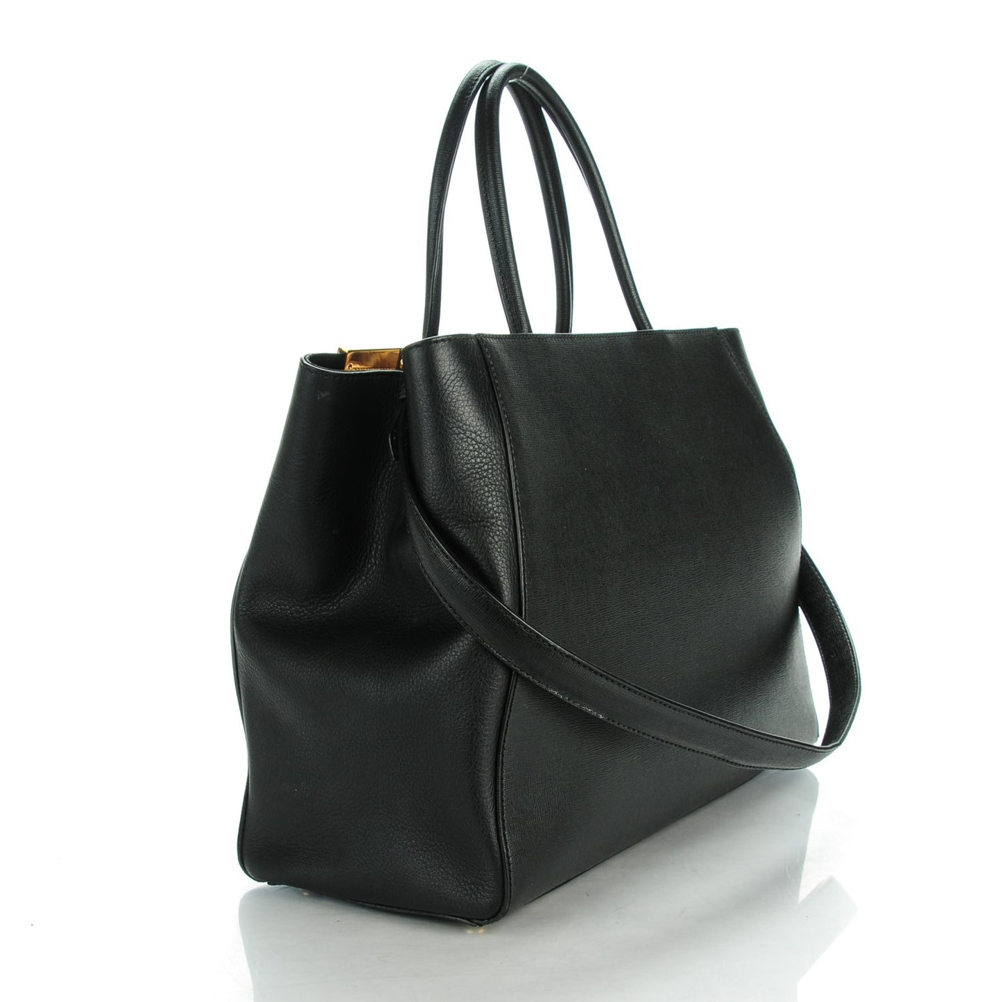 Vitello Elite Medium 2Jours Tote Black