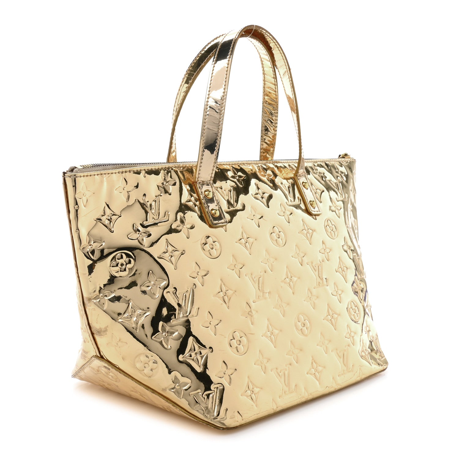 Louis Vuitton Monogram Miroir Bellevue PM Dore Gold 2 of 4