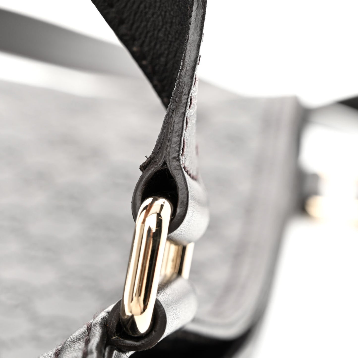 Guccissima Medium Flat Messenger Bag Dark Brown