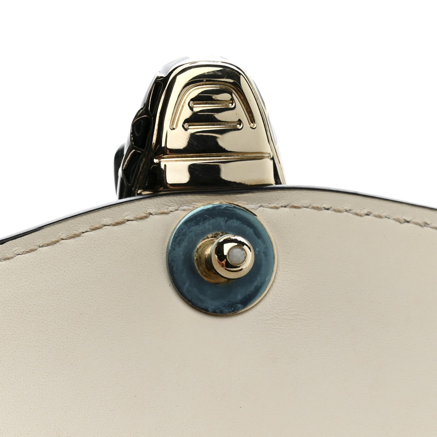 Calfskin Serpenti Forever Crossbody Bag White Agate