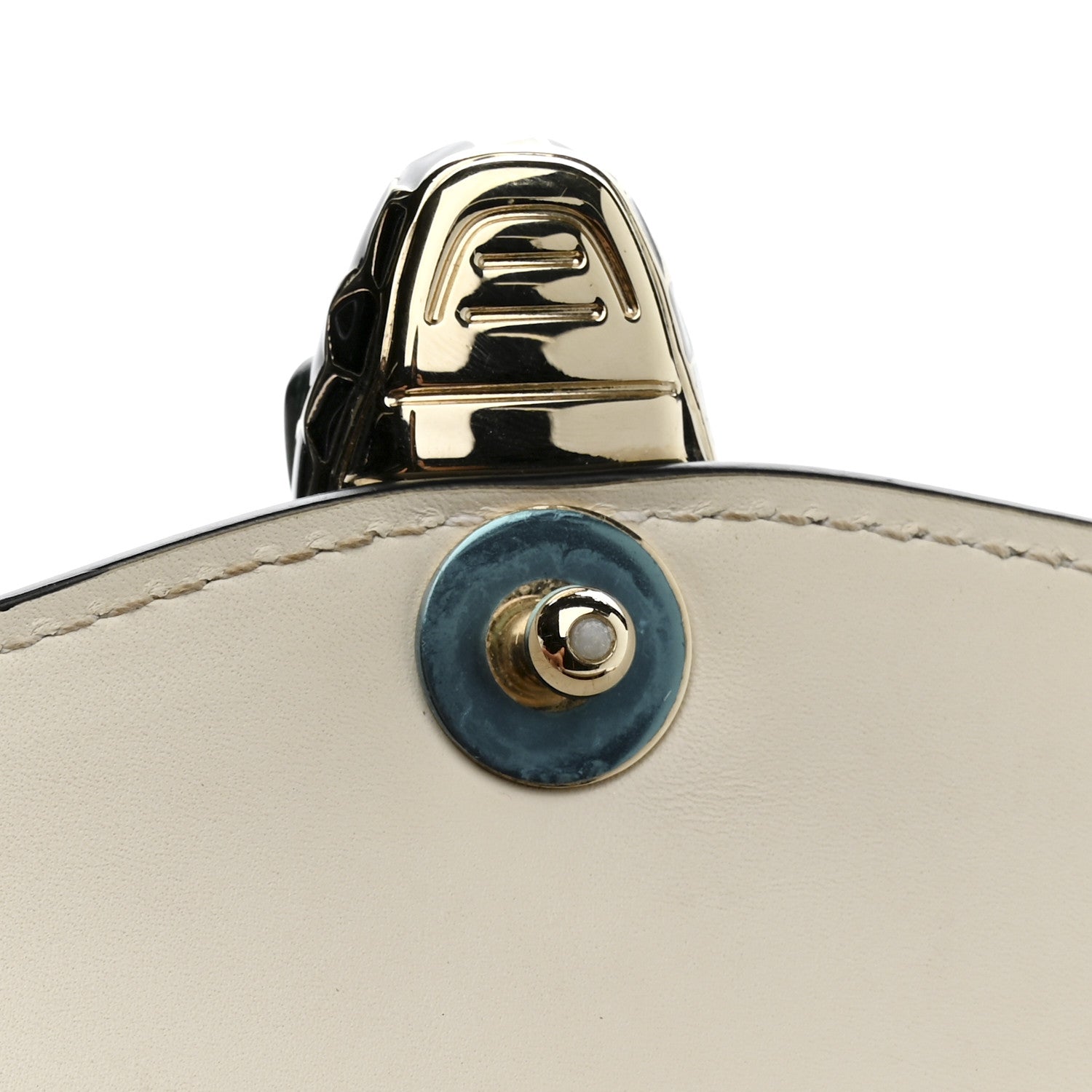 Bulgari Calfskin Serpenti Forever Crossbody Bag White Agate 14 of 15