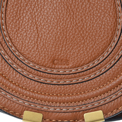 Chloe Calfskin Mini Marcie Round Crossbody Bag Tan 9 of 13