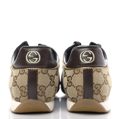 Gucci Monogram Nappa Interlocking G Sneakers 39.5 Beige Ebony Cocoa 7 of 11