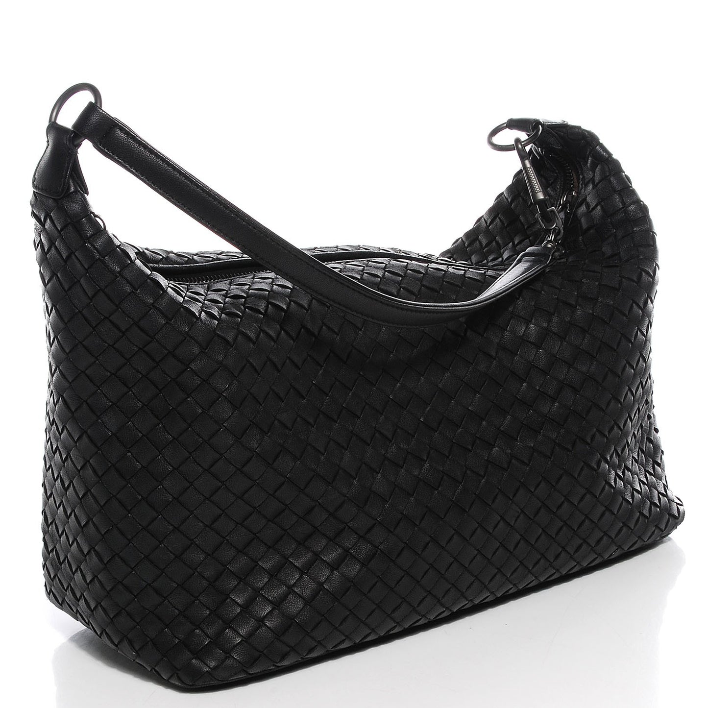 Nappa Intrecciato Small Shoulder Bag Tourmaline