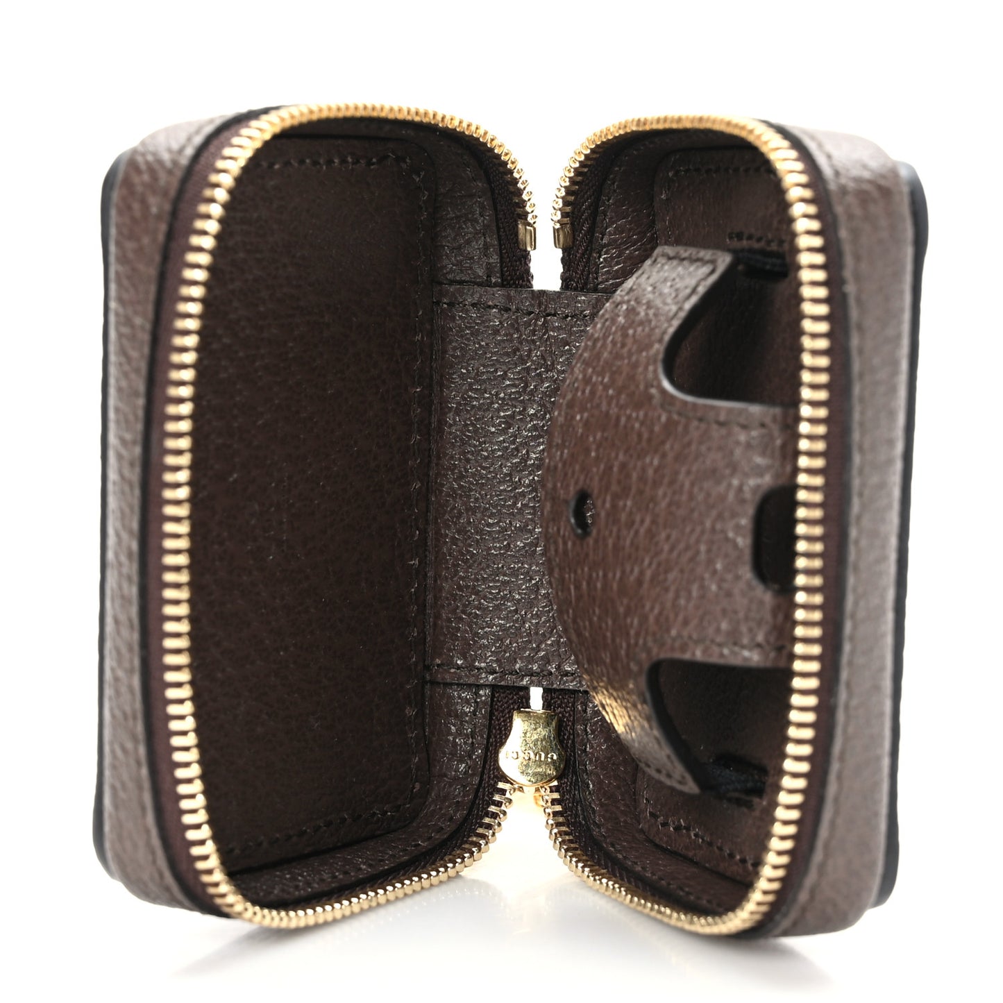 GG Supreme Monogram Textured Dollar Calfskin Web Ophidia AirPods Pro Case Beige Ebony New Acero