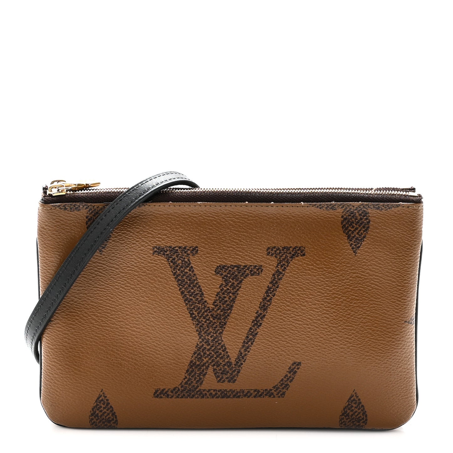 Reverse Monogram Giant Double Zip Pochette