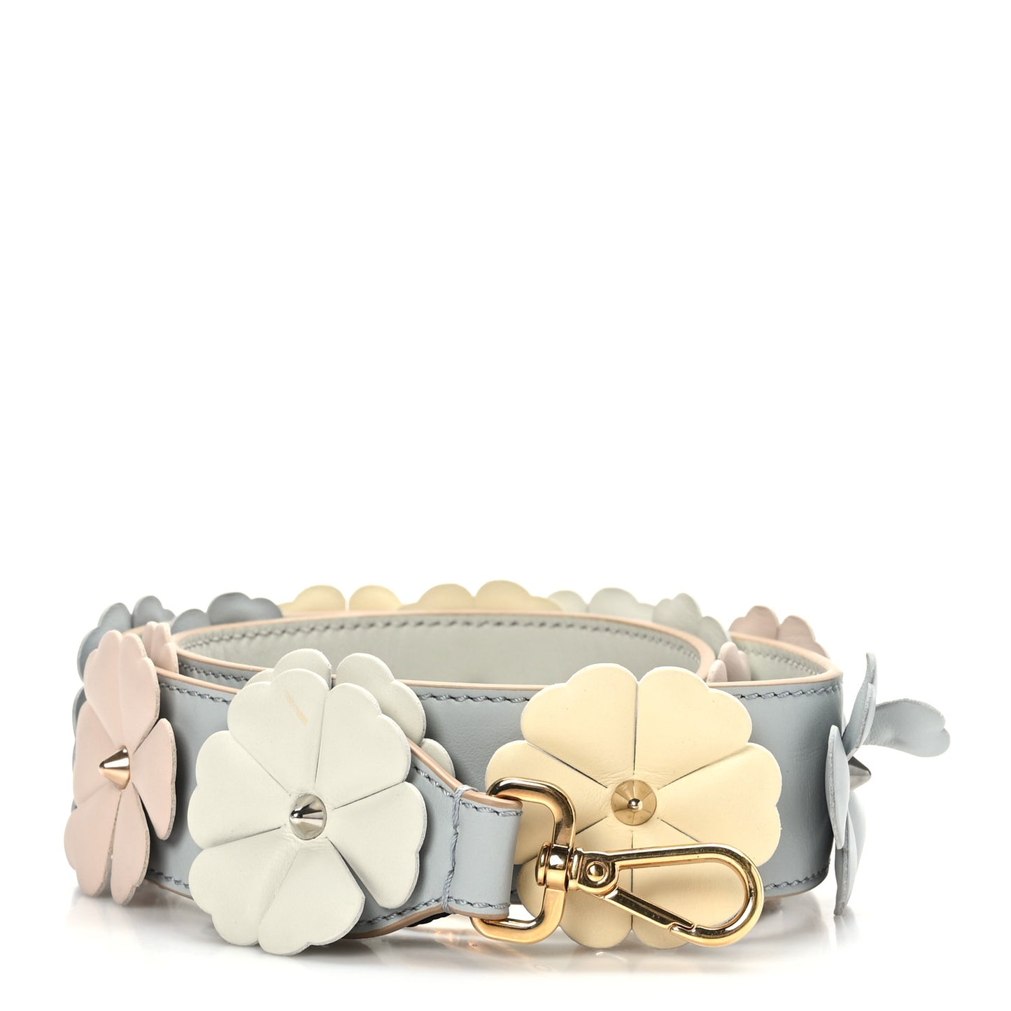 Calfskin Flowerland Studded Strap You Dove