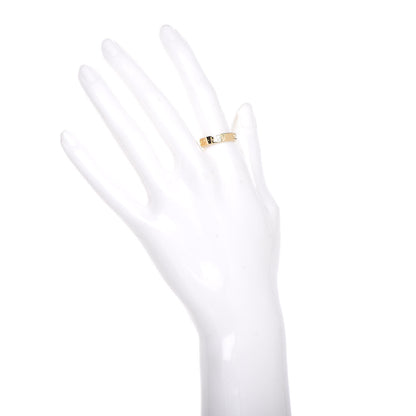 Gucci 18K Yellow Gold 4mm Icon Thin Band Ring 54 7 2 of 8