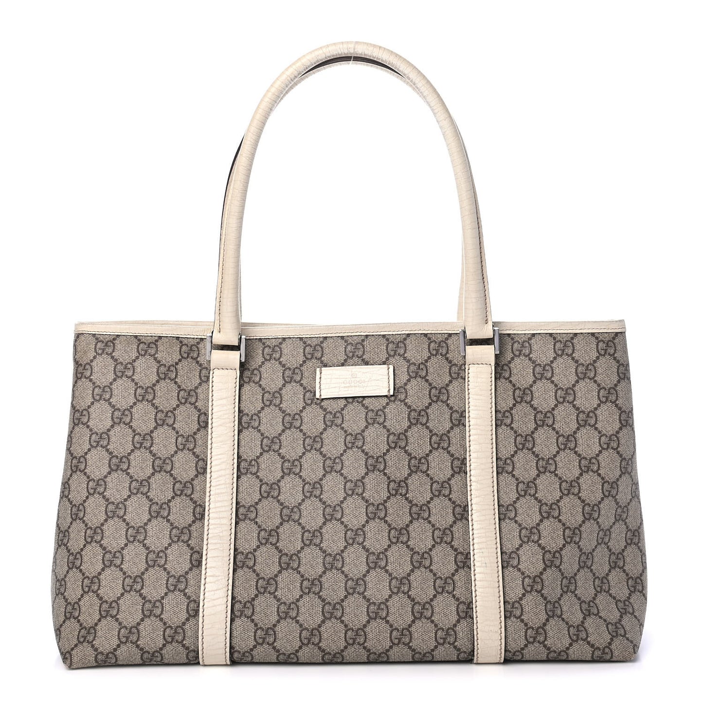 GG Plus Monogram Medium Joy Tote White
